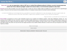 Tablet Screenshot of osons-les-livres.com